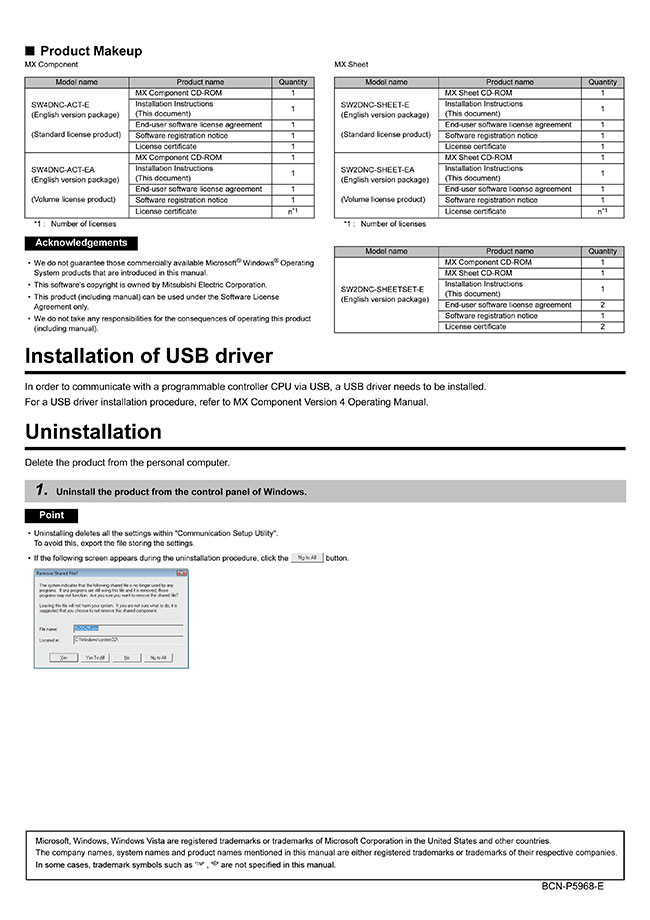 MELSOFT MX Sheet | MITSUBISHI | MISUMI Vietnam